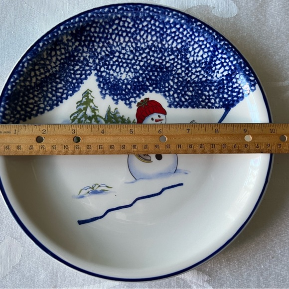 4 pc Place Setting “ Snowman” Design - Thompson Pottery - Like New - Picture 6 of 9